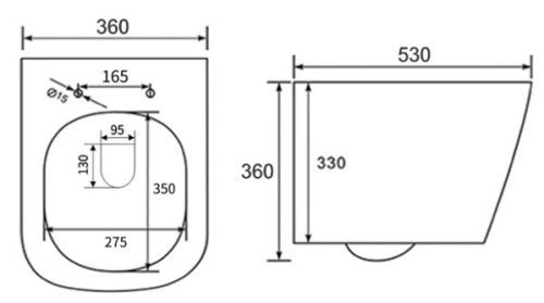 Унитаз подвесной Nemo 882-2YB matte black
