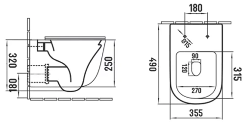 Унитаз подвесной Vincea Evo VT1-34SMC