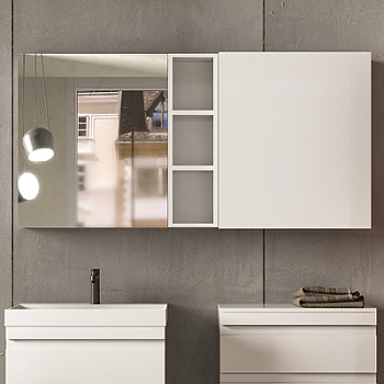 Зеркальный шкаф Kolpa-san Naomi TON 70 Dark concrete 546760