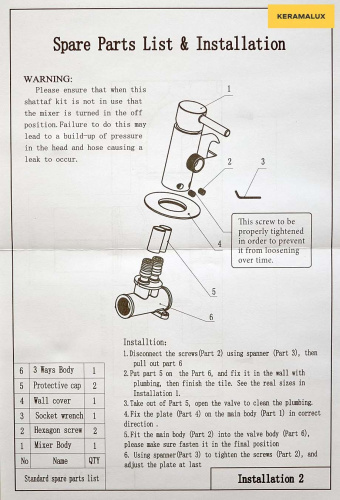 Гигиенический душ CeramaLux KBS/007 золотой матовый