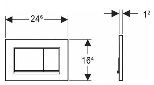 Кнопка смыва Geberit SIGMA 30 115.883.KH.1 хром