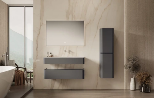 Тумба подвесная Vincea Caprise VMC-4CA120MG серый матовый