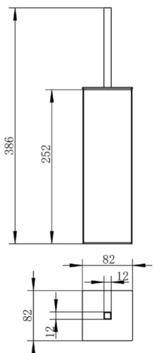 Ёршик напольный Vivi Felice F0313 NERO