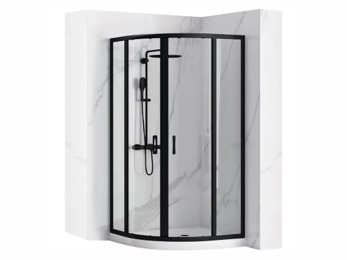 Душевой уголок Rea Look Black 80x80 K7902