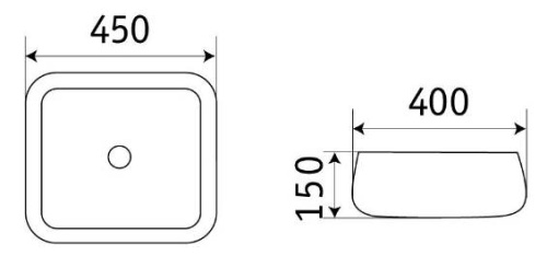 Умывальник CeramaLux C1068