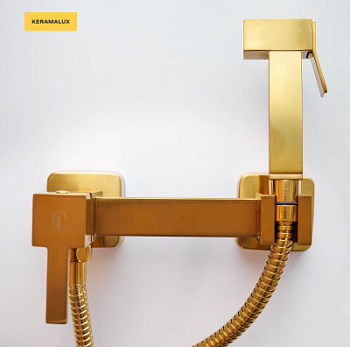 Гигиенический душ CeramaLux DBS/007 золотой матовый