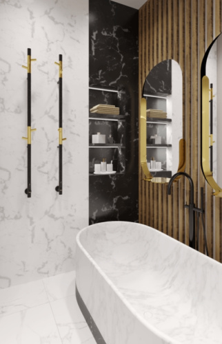 Полотенцесушитель электрический Vincea VTD-1DB1E