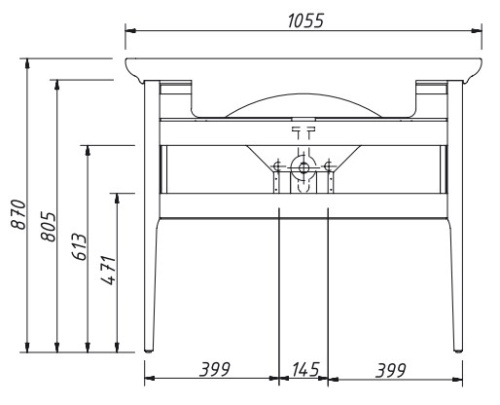 Тумба напольная Caprigo Jersey 105 34314-SF023