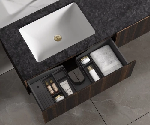 Тумба подвесная Vincea Luxe VMC-4LX140WN натуральный орех