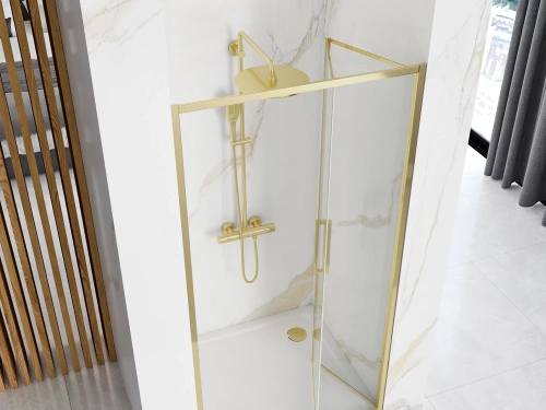 Душевая дверь Rea Rapid Fold gold 90 K4129