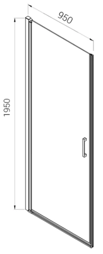 Душевая дверь Vincea Alpha VDP-3AL950CL