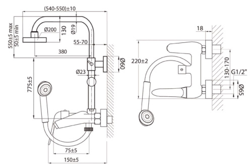 Душевая система Ahti Karjala KJ403101