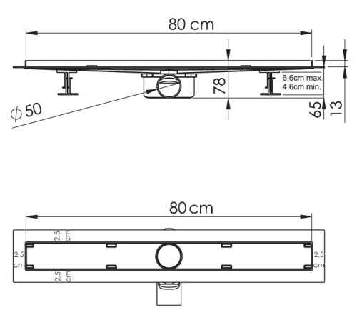 Трап для душа Vincea SAY ALMIRA JASMIN PITICARE 605.80.P.PITI