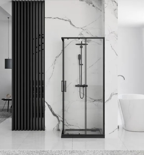 Душевой уголок Rea Punto Black 90x90 K4801
