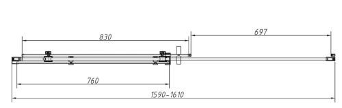 Душевой уголок Vincea Como-N VSR-4CN1016CLB