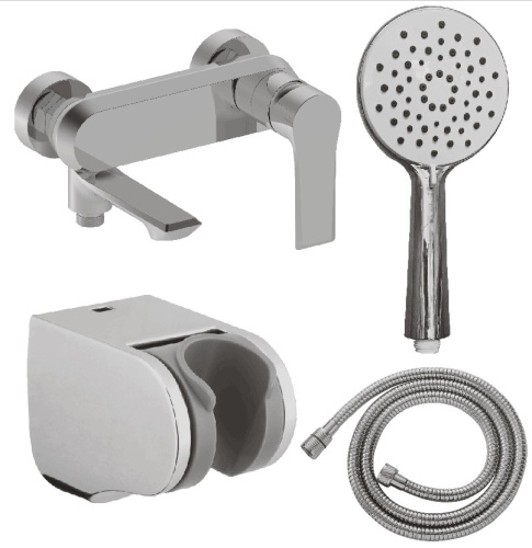 Смеситель для ванны Vivi Felice 8040 Nero opaco