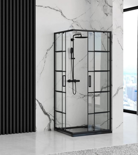 Душевой уголок Rea Concept Black 80x80 K5479