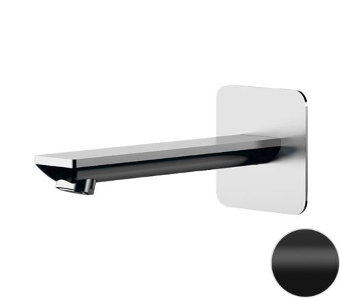 Излив настенный 18 см Remer Energy 91EYNO, черный матовый