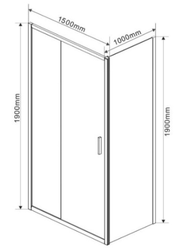 Душевой уголок Vincea Garda VSR-1G1015CLG