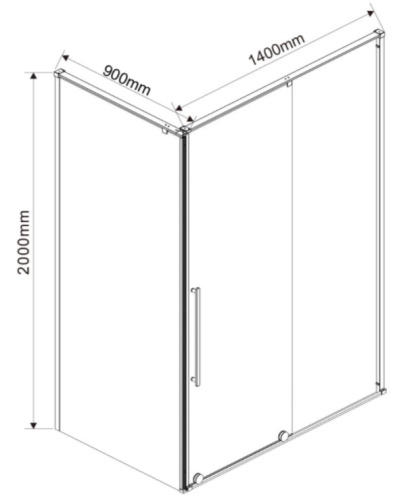 Душевой уголок Vincea Arno VSR-1A9014CL