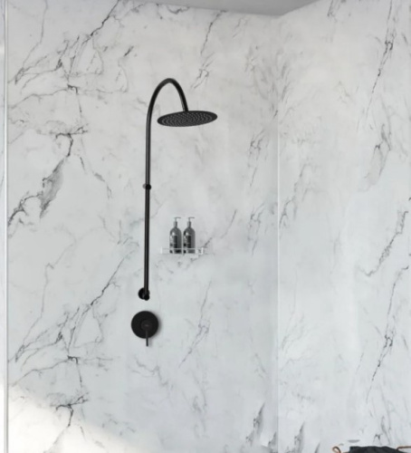 Душевая система Rea Lugano Black P9301