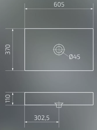 Умывальник Gid Bm9496