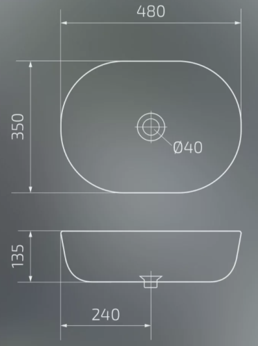 Умывальник Gid Bm9026b