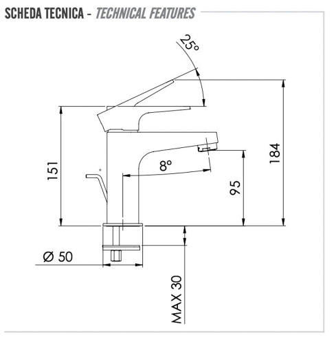 Смеситель для раковины Remer Winner W10