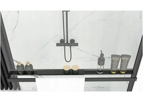 Полка для полотенец и аксессуаров Rea Evo Black HOM-00652