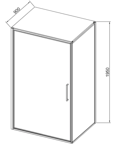 Душевой уголок Vincea Slim 8mm VSR-4SLP9090CL