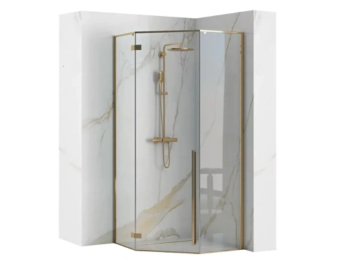 Душевой уголок Rea Diamond GOLD 100x100 K6616