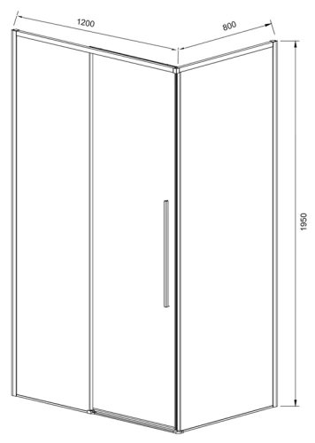 Душевой уголок Vincea Slim-N VSR-4SN8012CL