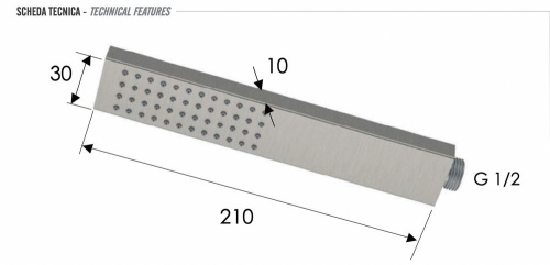 Ручной душ Remer INOX SS317RRX, нержавеющая сталь