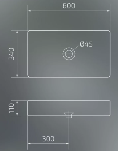 Умывальник Gid Nc9399