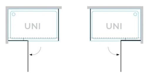 Душевая дверь Kolpa-San Andromeda D 140 silver brill transparent 516550