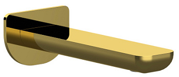 Излив настенный 18 см Remer Infinity 91IDO, золото глянцевое