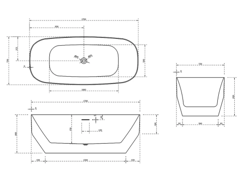 Ванна акриловая Vincea VBT-630