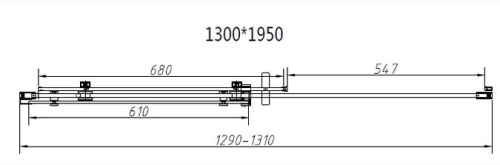 Душевая дверь Vincea Como-N VDS-4CN130CLB
