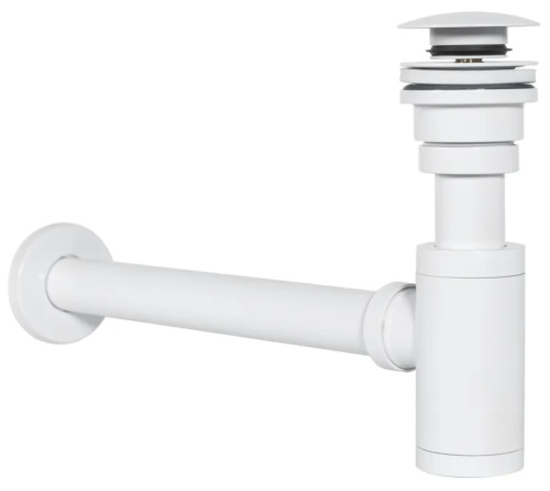 Сифон с донным клапаном клик-клаком универсальным Rea White A6952