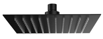 Верхний душ с шарнирным соединением 25 см Remer 357UFS25NOX, черный матовый