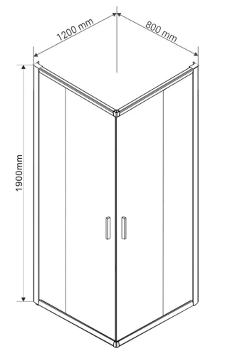 Душевой уголок Vincea Garda VSS-1G8012CLB