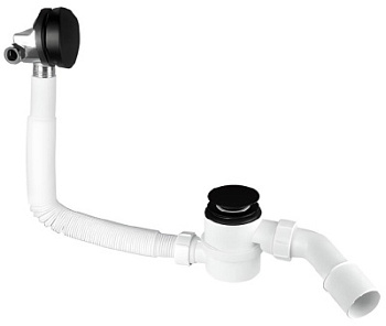 Сифон для ванны McAlpine HCN2600CC-15MM-MB