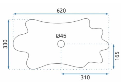 Умывальник Rea Infinity Black U3401