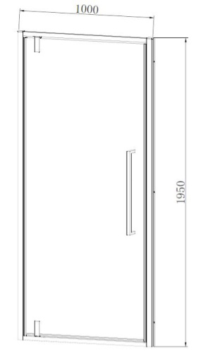 Душевая дверь Vincea Alpha VDP-3AL100MT