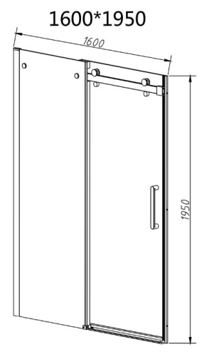 Душевая дверь Vincea Como-N VDS-4CN160CL