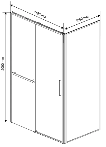 Душевой уголок Vincea Slim Soft VSR-1SS1011CL