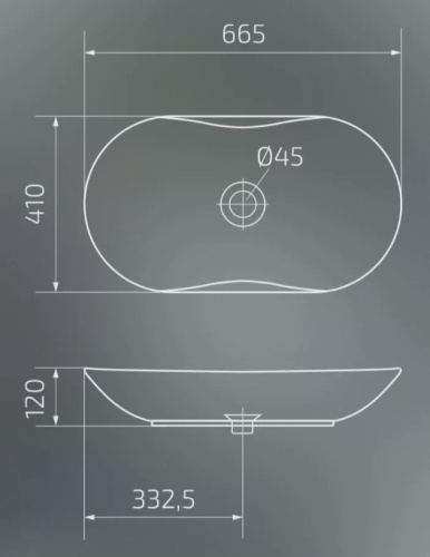 Умывальник Gid Bm9175