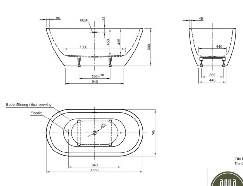 Ванна акриловая Knief Form XS 0100-257
