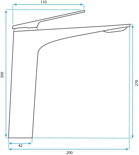Смеситель для умывальника Rea Avalon gold B1127