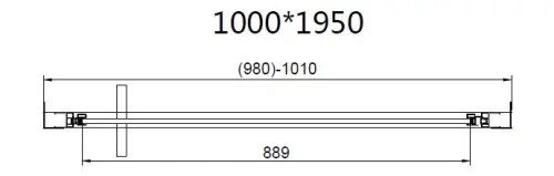 Душевой уголок Vincea Slim 8mm VSR-4SLP9010CL